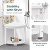 Waterproof Corner Shower Stool for Inside Shower, Poly Lumber Shower