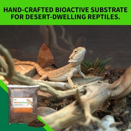 The Bio Dude Terra Sahara Bioactive Reptile Substrate 6 quarts for terrariums and vivariums. Great Bedding for Bearded Dragons, Uromasatyx, Leopard Geckos, Sand Boas and Desert Plants