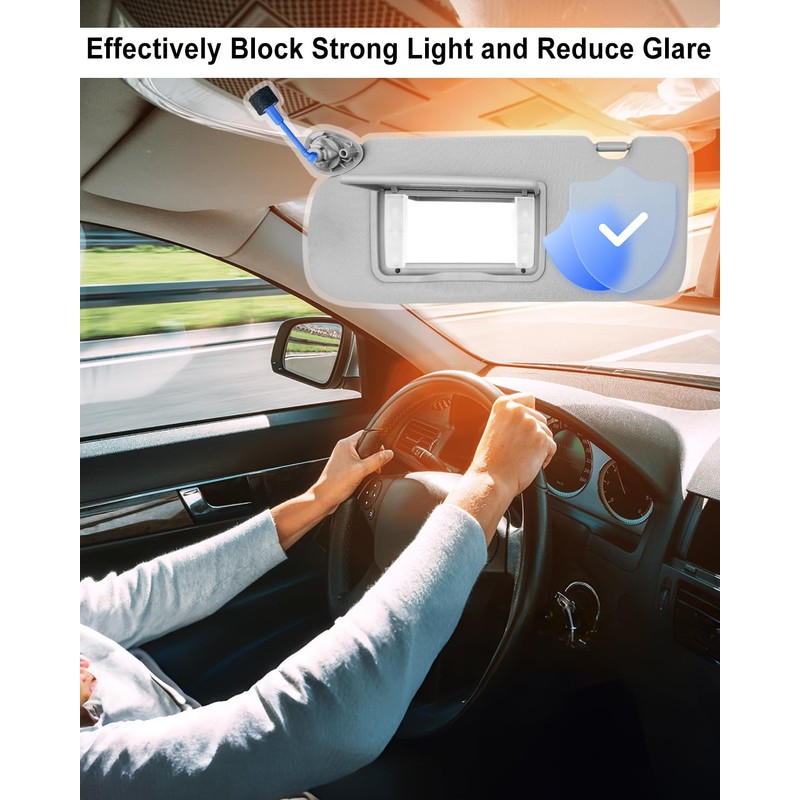 QAGGUM Sun Visor Fit for Honda CRV 2017 2018 2019