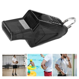 Dolphin Whistle, Referee Whistle, Referee Whistle, Durable, Resonating and Crisp Portable Sound Whistle for Competition and Sports (Black)