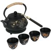 28oz Cast Iron Teapot with 4 Cups, Tea Kettle for