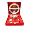 Gavya Silver Plated Pooja thali Set Indian Traditional Pooja Plate