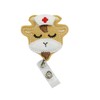 Goat Nurse Badge Reel, Retractable Pediatric RN ID Holder, Animal