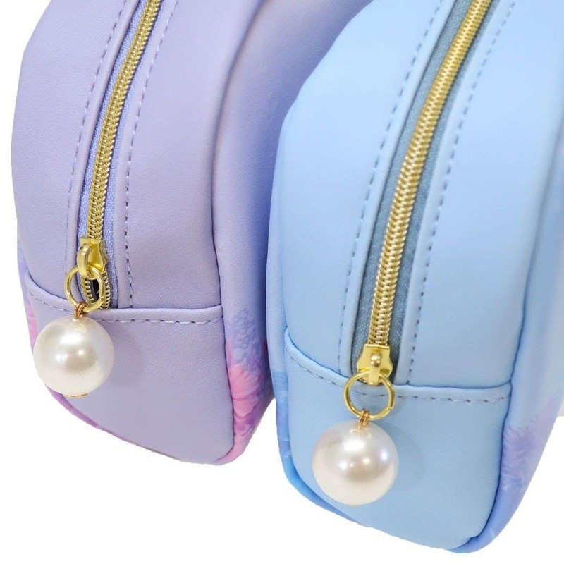 Marimo Craft Ariel Round Pouch, Blue, W 5.9 x H