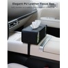 Upgraded Car Tissue Holder - Premium PU Leather Car Tissue