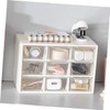 Hohopeti 2pcs Multi-functional Drawer Storage Box Clear Organizer for Jewelry