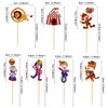 Blumomon 28Pcs Circus Animal Cupcake Toppers for Kids Boys Girls