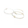 Unbranded 100 pcs. Gold Plated EXTRA LARGE Unbent Wine Charm/Earwire