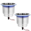 Young Marine Stainless Steel Cup Holder with Light and Drain