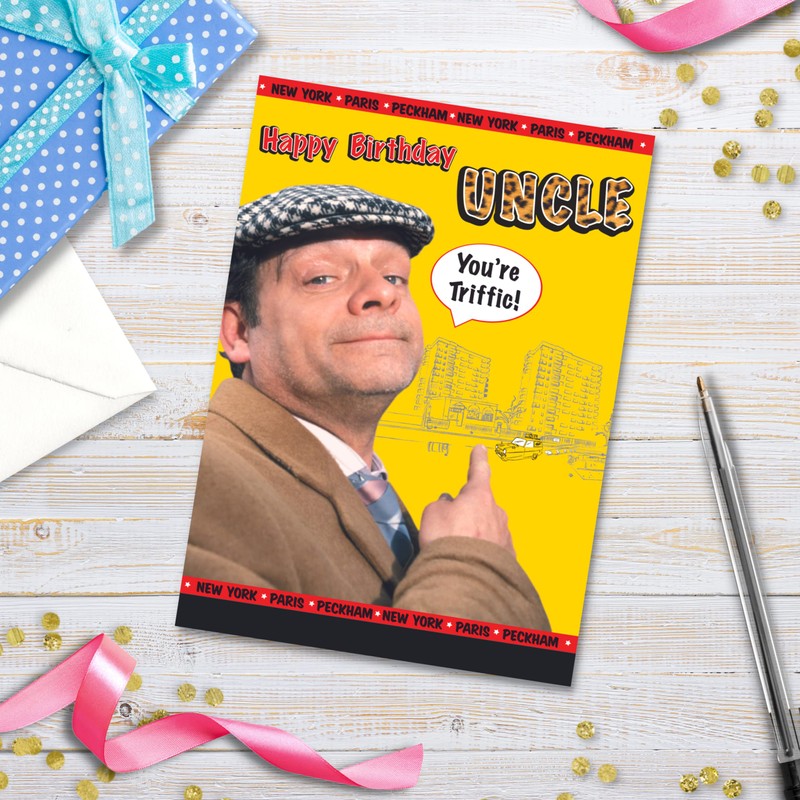 Only Fools and Horses Uncle Happy Birthday Card, Multi, OF015
