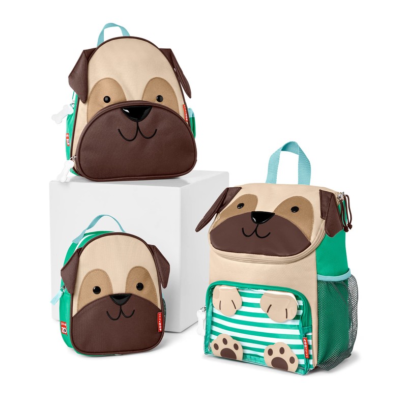 Skip Hop Toddler Backpack, Zoo Preschool Ages 3-4, Pug