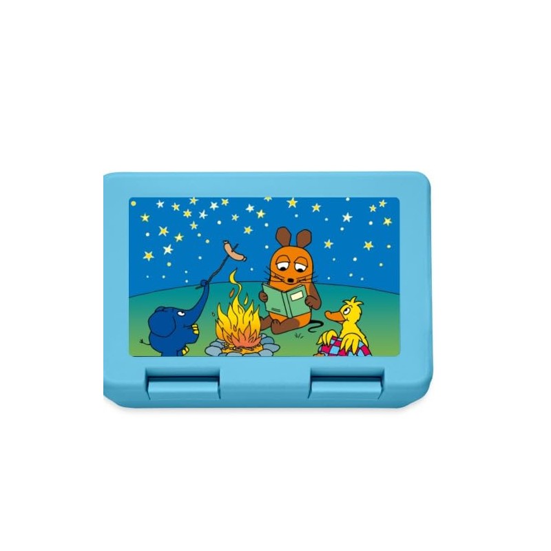 Spreadshirt Die Sendung mit der Maus Am Lagerfeuer Lunch Box,