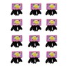 Hair Ties for Thick and Curly Hair, 72 Pieces, Black