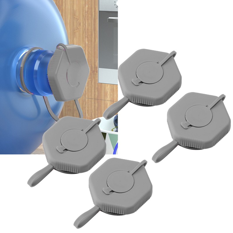 4pcs Leakage Proof Gallon Water Jug Lid Cover Replacement Reusable