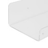 2Pcs Floating Wall Ledge Shelf Acrylic Concealed Bathroom Rack for