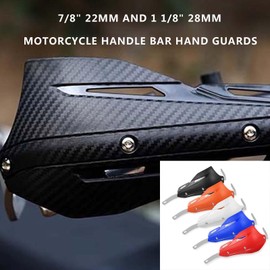 WORLDMOTOP 7/8" 22mm and 1 1/8" 28mm Handguard Motorcycle Handlebar Brake Lever Protection Hand Guards Replacement for Motorbike ATV Motocross Supermoto Racing Dirt Pit BIK(red)