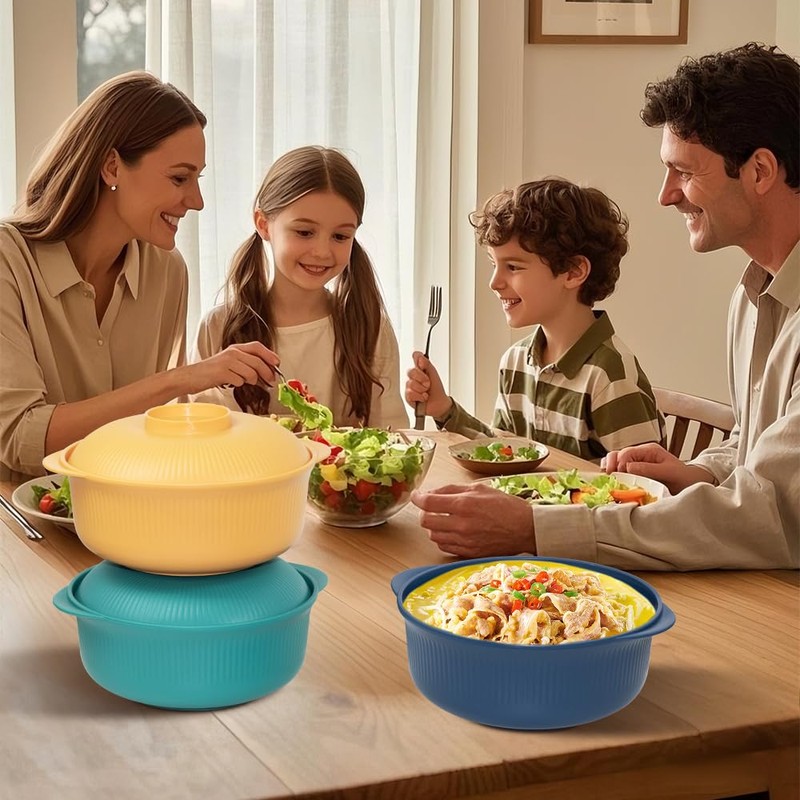 Oylnidea 4pcs Unbreakable Cereal Bowls- Microwave & Dishwasher Safe BPA-Free