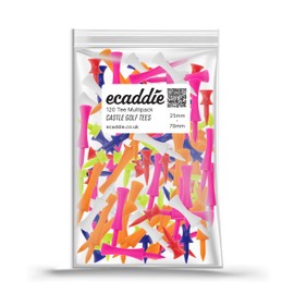 Ecaddie Plastic Castle Golf Tees Multipack (120 Castle Tees) (120)