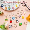 Jongdari 20pcs Cute Keychains for Kids, Random Different Cartoon Assorted