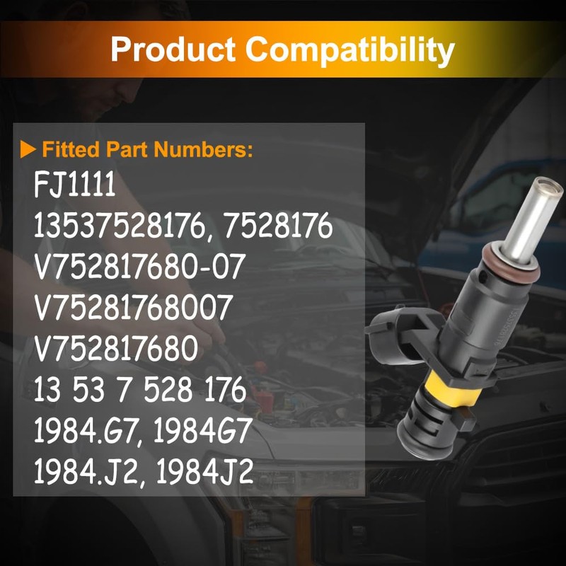 TOTMOX Car Injector Replacement 4pcs 2 Pin Injector Injector Compatible
