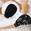4 STÜCKE Peeling-Handschuhe, Peeling-Handschuh Schwarz Deep Body Peeling-Handschuh Abgestorbene Haut-Entferner