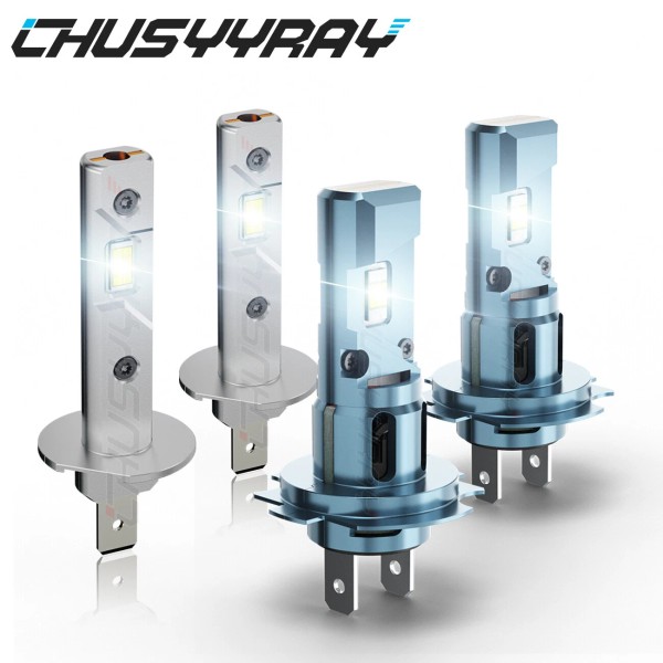 CHUSYYRAY For Smart Fortwo 2005-2007 4X H7+H1 LED Headlight High