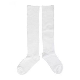 Fencing Socks Thickened Cotton Unisex Protective Fencing Stockings for Epee Sabre and Foil Women Men White L