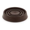 4X Brown Rubber Castor Cups - Non Slip - Protect