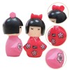 FELTECHELECTR Japanese Kimono Doll Set 6pcs Miniature Traditional Japanese Dolls