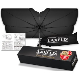 (Supervised by Automotive Engineers) Umbrella Type Sun Shade Car Front Sun Shade Auto Supplies [Improved Model] Mini Car Yaris Cross RAV4 Jimny Vezel LAXELD Japanese Manufacturer (M Size)