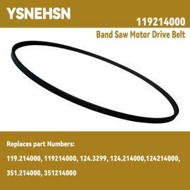 2 Pack 119214000 Band Saw Motor Drive Belt Fits for Craftsman 10" Band Saw 1/3 HP Motor P/N 1-JL22020003 119214000 119.214000 124.214000 351.214000