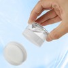Acrux7 60 Pack 1oz Plastic Jars Round Clear Cosmetic Container