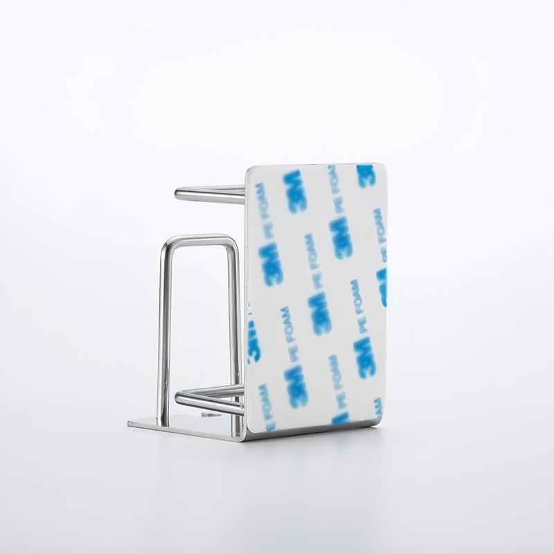 HANZE Toothbrush Holder 304 Stainless Steel Adhesive Wall Mounted 3