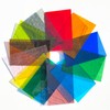 ILLUCKAI 12 Sheets Transparent Stained Glass Sheet Rainbow Colors, 6