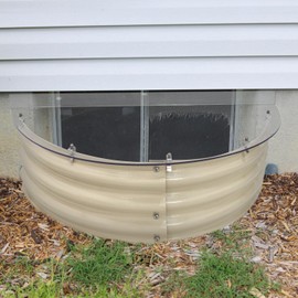 Tredre"Cover with Confidence" Clear Polycarbonate Window Well Cover (39" L X 17" W) - UV Resistant, Debris Protection, Optimal Light Transmission for Basement and Outdoor Use