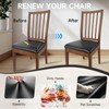WENZMOC PU Leather Seat Covers for Dining Chairs, 6 Pack