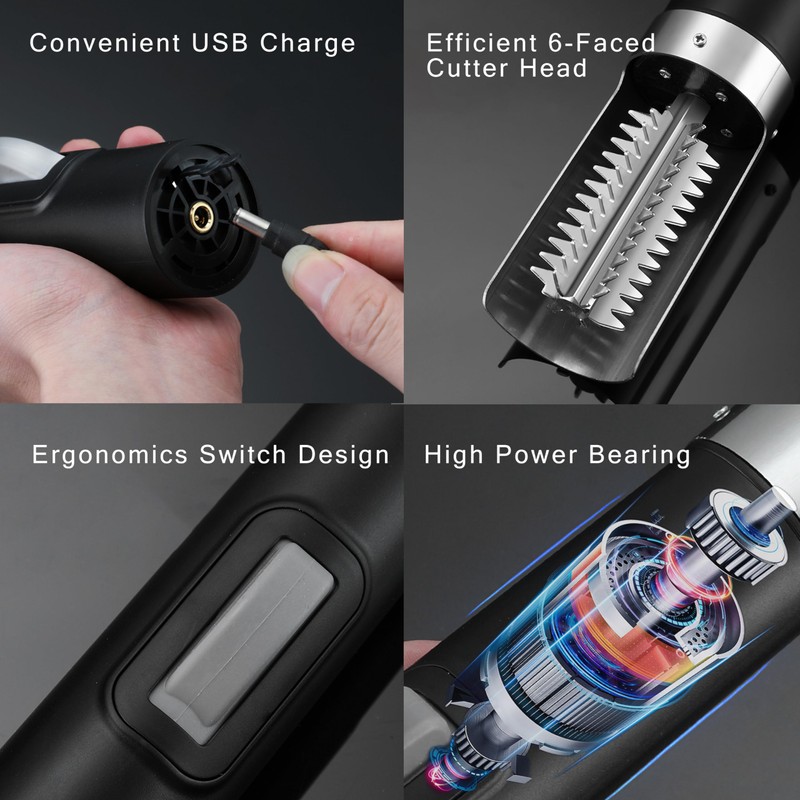 Powerful Electric Fish Scaler ，Cordless Fish Scaler Remover Easily Remove