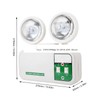 2W Dual Lamp Head Exit 9 LEDs Emergency Light
