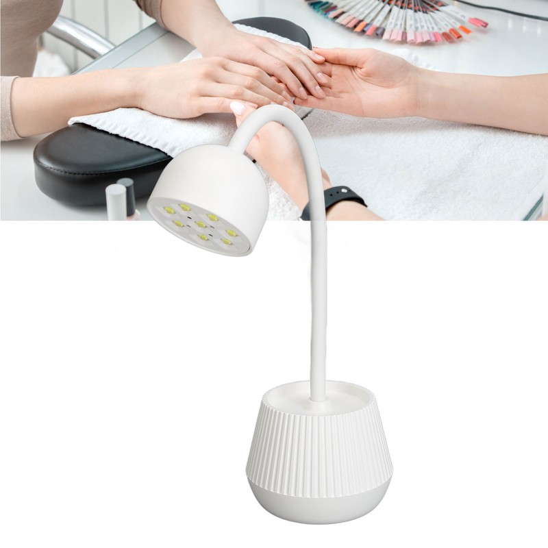 Lotus Shape Nail Lamp 360 Degree Rotatable Infrared Induction Gooseneck