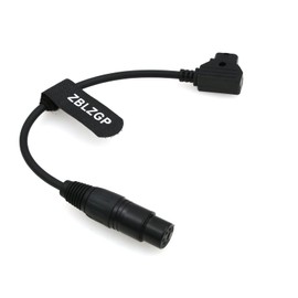 ZBLZGP Blackmagic URSA Mini Pro 4.6K Camera LVM-170A D-Tap Male to XLR 4 Pin Female Power Cable for Tvlogic Monitor ROLAND EDIROL R88 (Straight Cable-25cm)