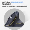 JOMAA Ergonomic Wireless Bluetooth Vertical Silent Mouse, Rechargeable with Backlight