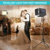 Unicucp 2 Pack LED Video Lighting Kits with Barndoor, Studio
