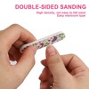 DIYCUT Pack of 100 Disposable Nail Files Set, Mini Natural