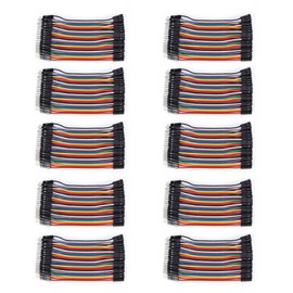 10Pcs Jump Wire Plastic Male to Female Connecting Cable for Computer Electronics 2.54mm