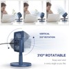 Mini Desk Fan, USB Powered Desktop Fan with 4 Speeds,