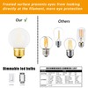 HOMOSUM Dimmable G16.5 Frosted Edison Bulb,6W E26 LED Bulb Equivalent