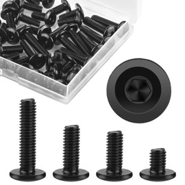 GHVACZS Pack of 40 M6 screws, M6 x 8/14/16/25 screws, M6 stainless steel screws in 4 lengths, M6 screws with storage box, suitable for repair and assembly
