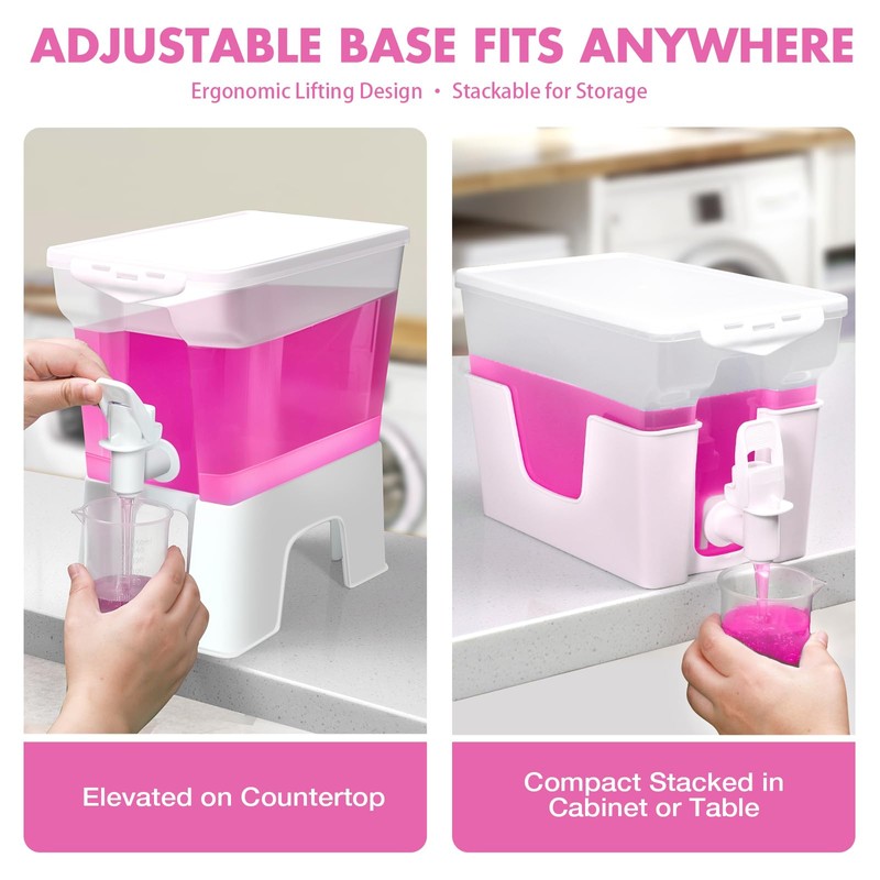Tokokimo Liquid Laundry Detergent Dispenser, 2Pcs Fabric Softener Dispenser for