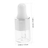 Mikinona 30Pcs Convenient Dropper Bottles Transparent Essential Oil Dispensing for