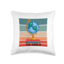 Global Learning Knowledge Globe Education World Learning Throw Pillow